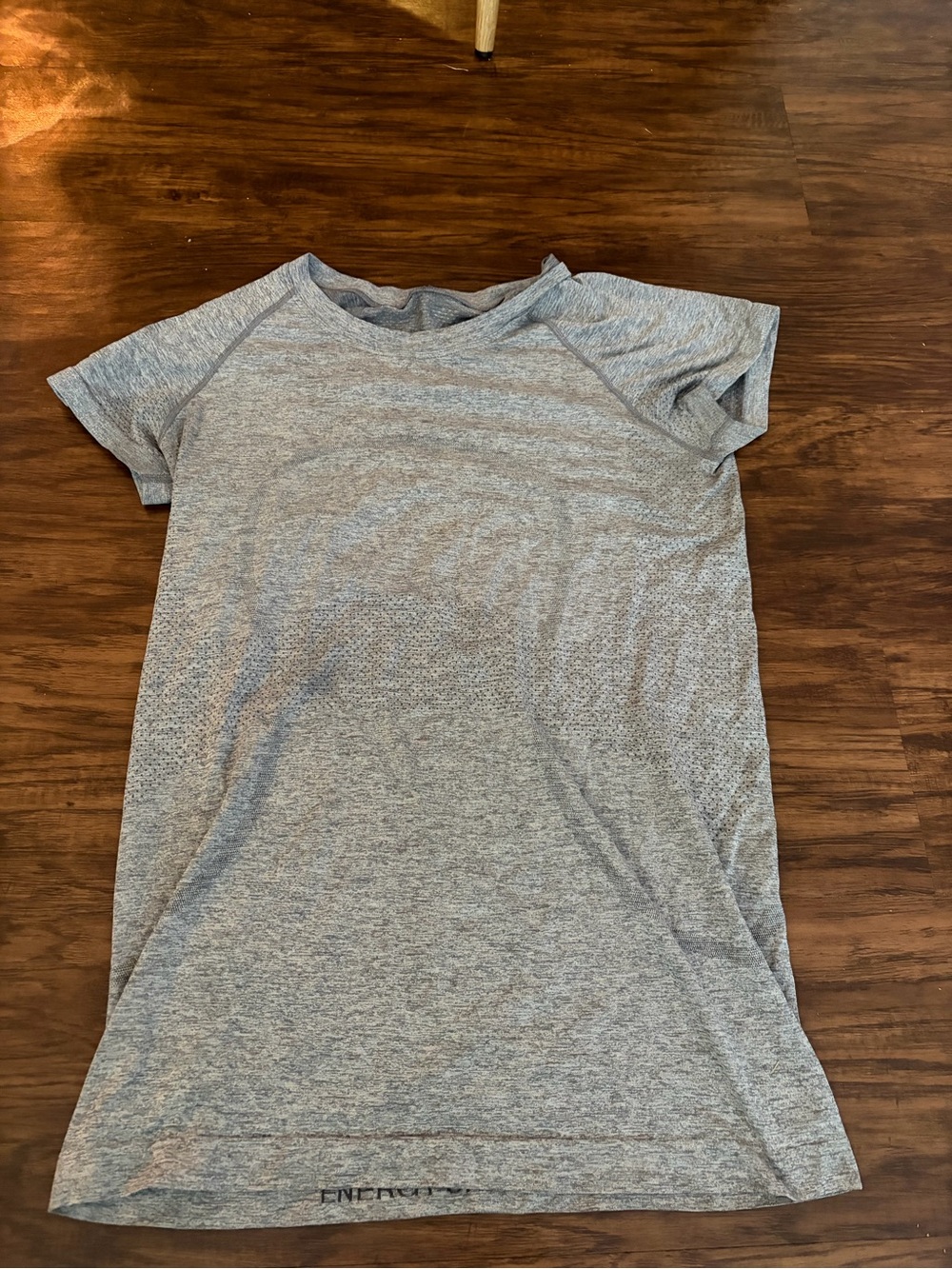 lululemon athletica Heather Gray Short Sleeve Performance Tee